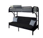 Five Star Furniture - Eclipse Black Bunk Bed (Twin XL/Queen/Futon) image