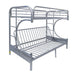 Five Star Furniture - Eclipse Silver Bunk Bed (Twin/Full/Futon) image