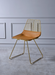 Five Star Furniture - Fantasia Whiskey PU & Gold Side Chair image