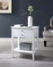 Five Star Furniture - Grardor White Side Table (USB Charging Dock) image