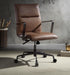 Five Star Furniture - Indra Vintage Chocolate Top Grain Leather Office Chair image