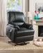 Five Star Furniture - Ixora Black PU Recliner w/Power Lift & Massage image