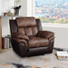 Five Star Furniture - Jaylen Toffee & Espresso Polished Microfiber Recliner image