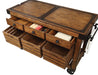 Five Star Furniture - Kaif Distressed Chestnut Kitchen Cart image