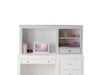 Five Star Furniture - Lacey White Computer Hutch image