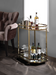 Five Star Furniture - Lacole Champagne & Mirror Serving Cart image