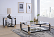 Five Star Furniture - Lafty White Brushed & Clear Glass Coffee Table image