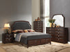 Five Star Furniture - Lancaster Espresso PU & Espresso Eastern King Bed image