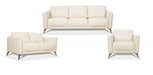 Five Star Furniture - Malaga Cream Leather Sofa image