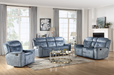 Five Star Furniture - Mariana Silver Blue Fabric Sofa (Motion) image