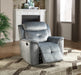 Five Star Furniture - Mariana Silver Blue Fabric Recliner image