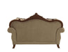 Five Star Furniture - Mehadi Velvet & Walnut Loveseat w/6 Pillows image