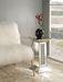 Five Star Furniture - Nysa Mirrored & Faux Crystals Pedestal Stand image