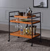 Five Star Furniture - Oaken Honey Oak & Black Serving Cart image