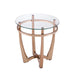 Five Star Furniture - Orlando II Champagne & Clear Glass End Table image