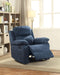 Five Star Furniture - Parklon Blue Microfiber Recliner (Motion) image