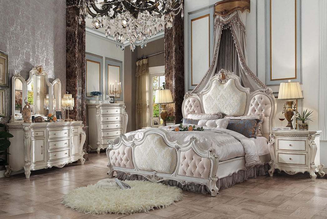 Five Star Furniture - Picardy Fabric & Antique Pearl Queen Bed