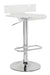 Five Star Furniture - Rania Clear & Chrome Adjustable Stool (1Pc) image