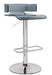 Five Star Furniture - Rania Gray & Chrome Adjustable Stool (1Pc) image