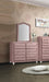 Five Star Furniture - Reggie Pink Fabric Mirror image