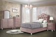 Five Star Furniture - Reggie Pink Fabric Twin Bed image