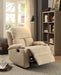 Five Star Furniture - Rosia Beige Velvet Recliner (Motion) image