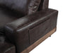 Five Star Furniture - Silchester Oak & Distress Chocolate Top Grain Leather Sofa image