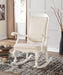 Five Star Furniture - Sharan Fabric & Antique White Rocking Chair image