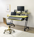 Five Star Furniture - Suitor Yellow & Black Computer Desk image