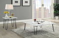 Five Star Furniture - Telestis White Marble & Black Coffee Table image