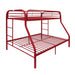 Five Star Furniture - Tritan Red Bunk Bed (Twin/Full) image