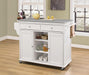 Five Star Furniture - Tullarick Stainless Steel & White Kitchen Cart image