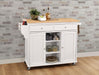 Five Star Furniture - Tullarick Natural & White Kitchen Cart image