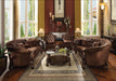 Five Star Furniture - Versailles Brown Velvet & Cherry Oak Sofa w/5 Pillows image