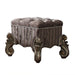 Five Star Furniture - Versailles Fabric & Antique Platinum Vanity Stool image