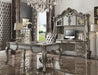 Five Star Furniture - Versailles Silver PU & Antique Platinum Office Chair - Five Star Furniture & Mattress (GA)