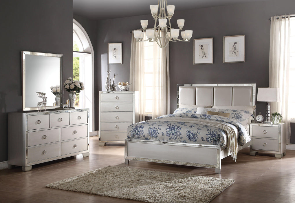 Five Star Furniture - Voeville II Platinum PU & Platinum Queen Bed
