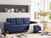 Five Star Furniture - Earsom Blue Linen Sectional Sofa (Rev. Chaise) image