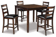 Five Star Furniture - Coviar Counter Height Dining Table and Bar Stools (Set of 5) image