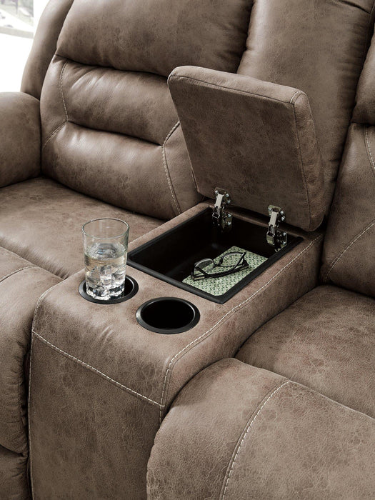 Stoneland Reclining Loveseat with Console