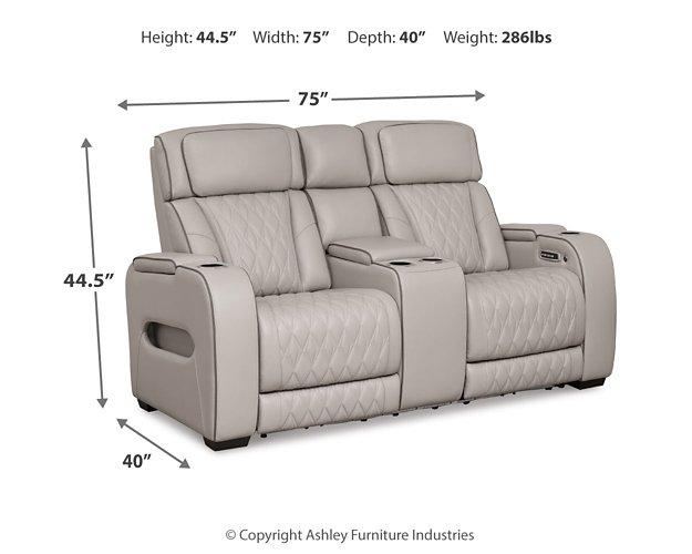 Five Star Furniture - Boyington Power Reclining Loveseat with Console - Five Star Furniture & Mattress (GA)