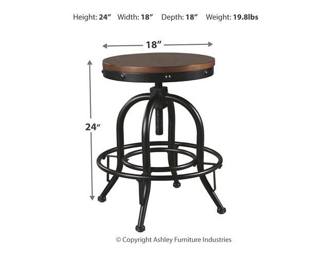 Five Star Furniture - Valebeck Counter Height Bar Stool