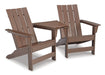 Five Star Furniture - Emmeline Outdoor Adirondack Chairs with Tete-A-Tete Connector image