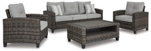 Five Star Furniture - Cloverbrooke 4-Piece Outdoor Conversation Set image