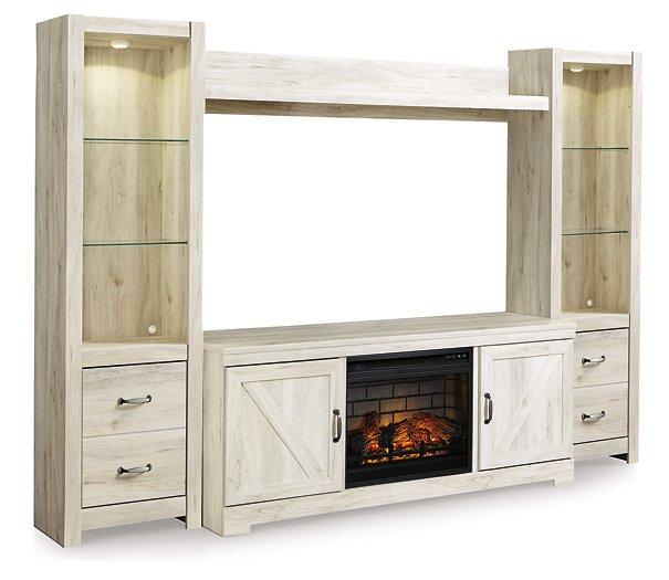 Bellaby 4-Piece Entertainment Center with Electric Fireplace