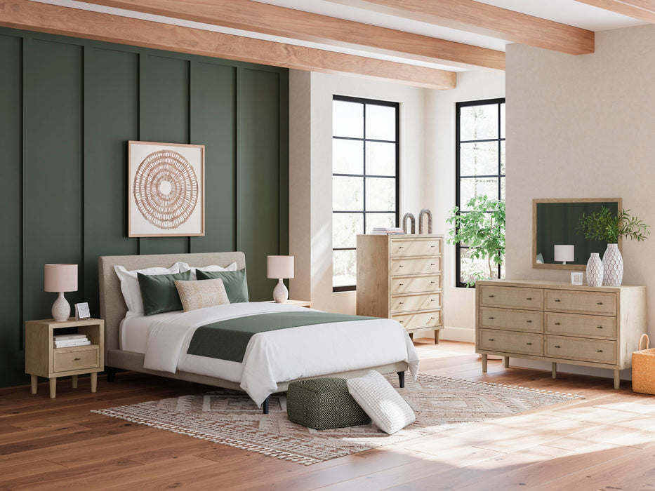Five Star Furniture - Cielden Upholstered Bed with Roll Slats