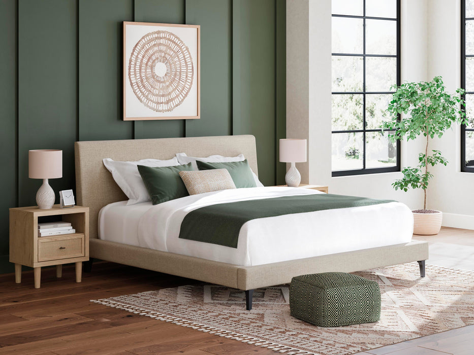 Five Star Furniture - Cielden Upholstered Bed with Roll Slats