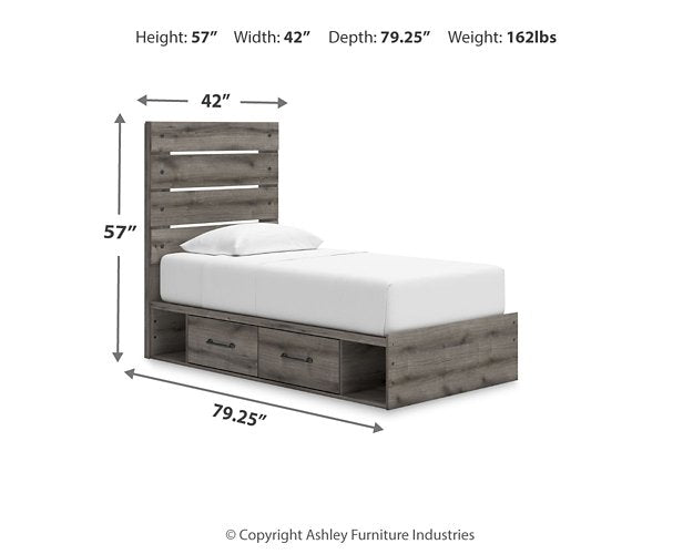 Five Star Furniture - Graystorm Bed with Storage - Five Star Furniture & Mattress (GA)