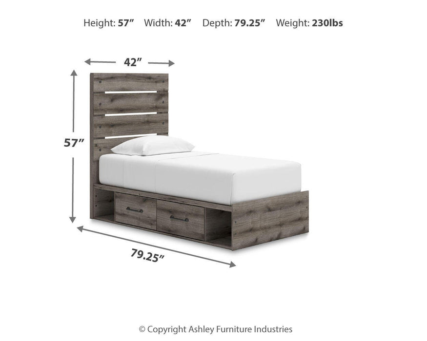 Five Star Furniture - Graystorm Bed with Storage
