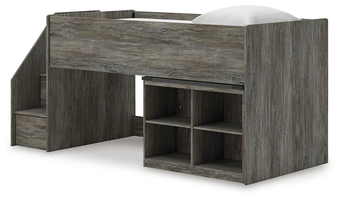 Five Star Furniture - Frandern Loft Bed with Bookcase Storage